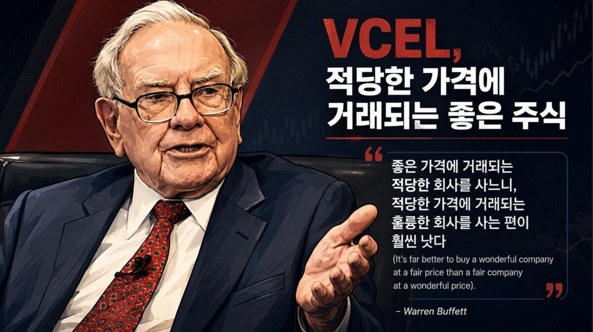 VCEL(Vericel : NASDAQ), 적당한 가격에 거래되는 좋은 주식